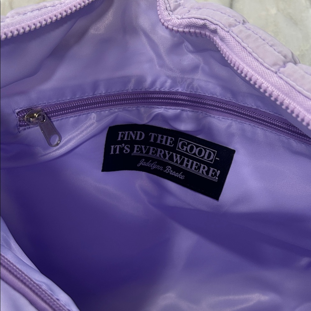 Jadelynn Brooke Lavender Quilted Tote Bag - Picture 3 of 6